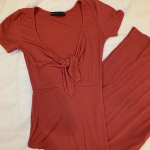 Pink urban outfitters knit dress